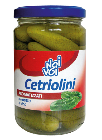 Cetriolini aromatizzati con aceto di vino 314 ml