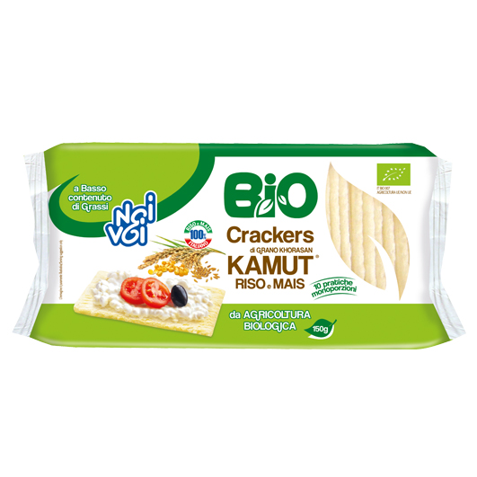 Crackers di grano Khorasan Kamut® Riso e Mais BIO 150 g