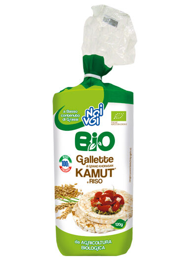 Gallette di grano khorasan Kamut® e Riso BIO 120 g