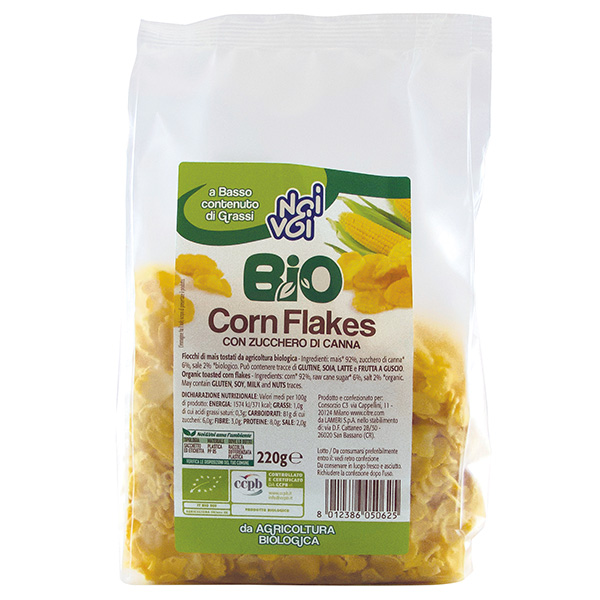 Corn Flakes con zucchero di canna BIO 220 g