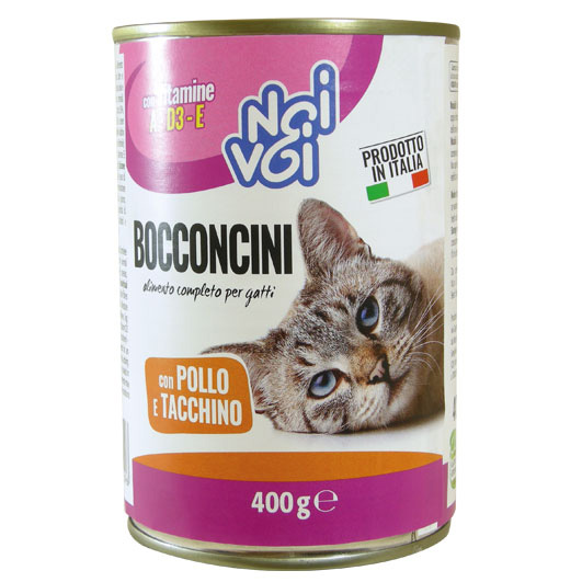 Bocconcini con Pollo e Tacchino 400 g
