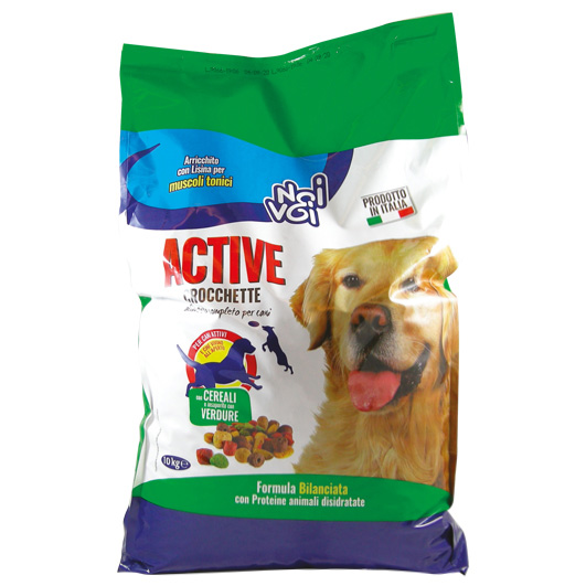 Noi&Voi Crocchette Active con cereali e insaporito con verdure 10 Kg