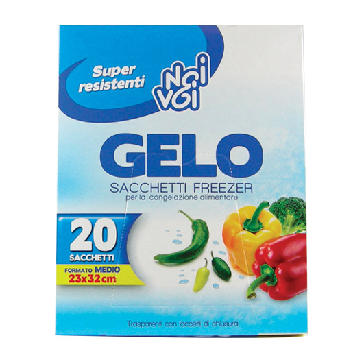 Gelo 20 sacchetti freezer f.to Medio