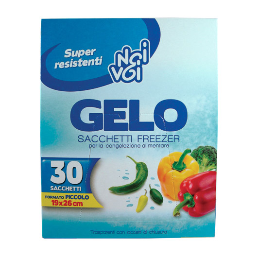 Gelo 30 sacchetti freezer f.to Piccolo
