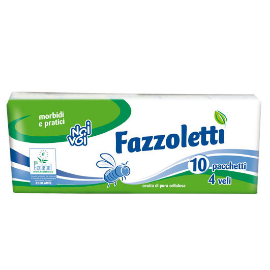 Ecolabel Fazzoletti 4 veli 10 pz