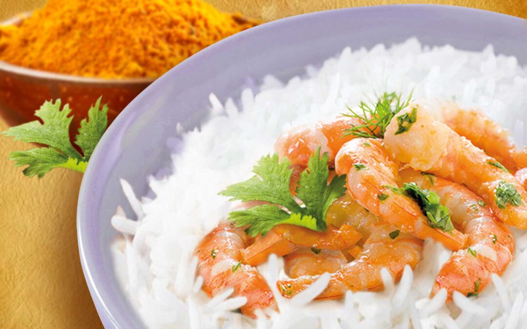 Riso Basmati e Gamberi al curry