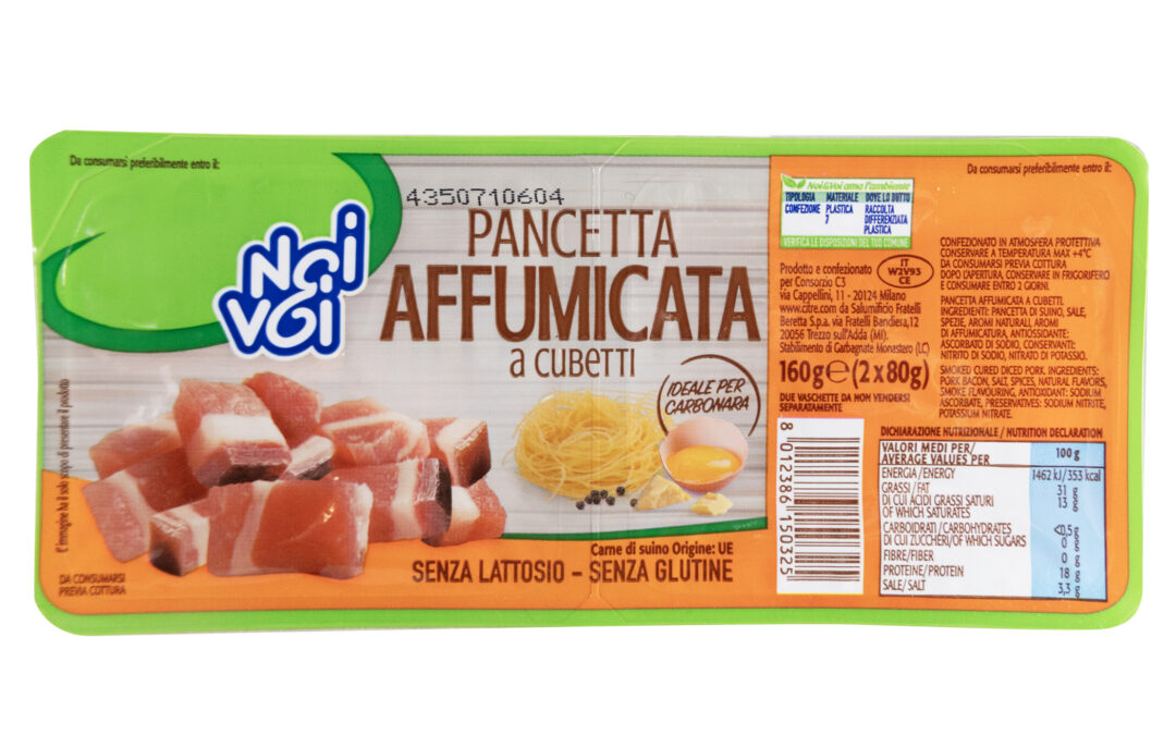 Pancetta Affumicata a cubetti 160 g