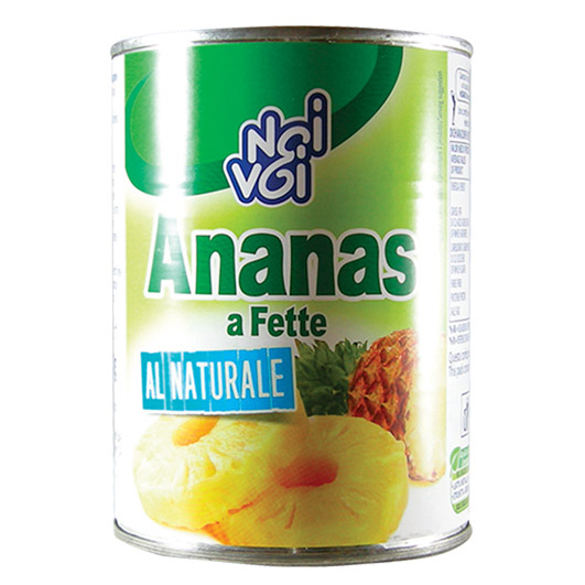Ananas a fette al naturale 560 g