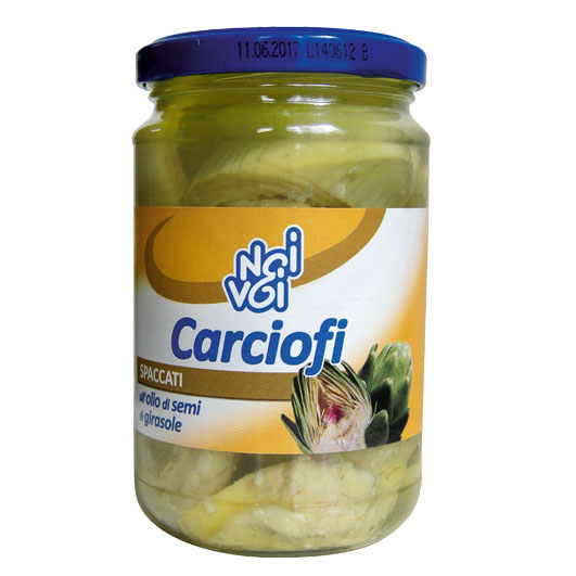 Carciofi spaccati all’olio di semi di girasole 280 g /314 ml
