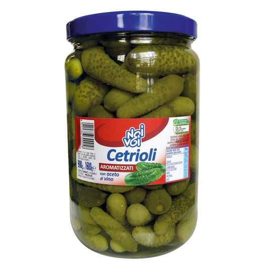 Cetrioli aromatizzati con aceto di vino 1600 g