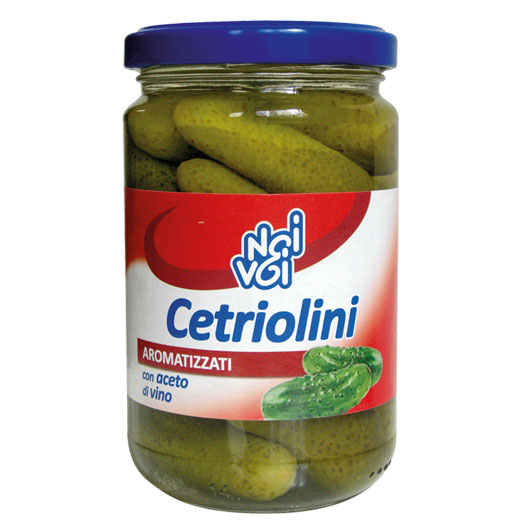 Cetriolini aromatizzati con aceto di vino 314 ml