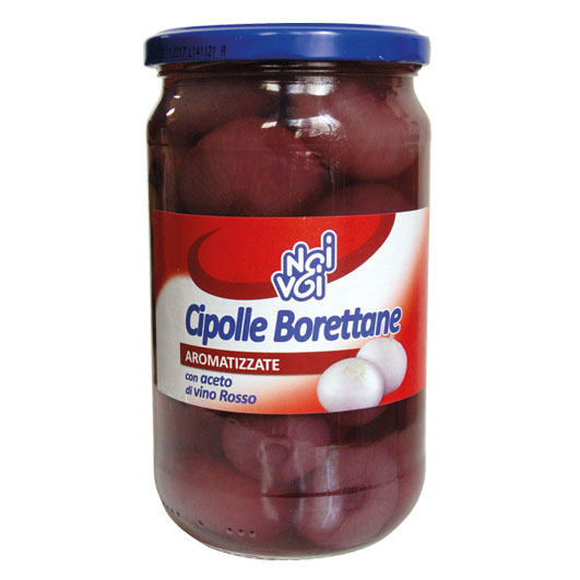 Cipolle Borettane aromatizzate con aceto di vino 565 g / 580 ml