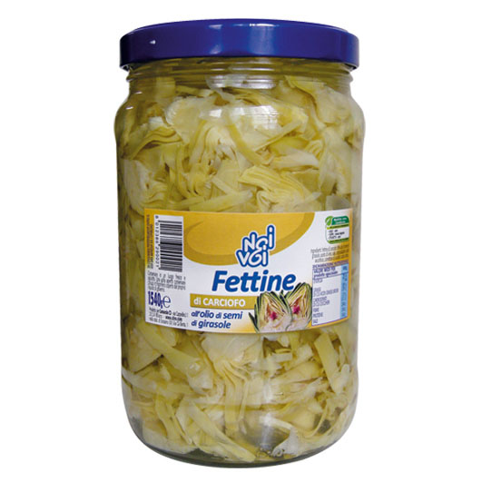 Fettine di carciofo all’olio di semi di girasole 1540 g