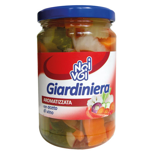 Giardiniera aromatizzata con aceto di vino 300 g / 314 ml