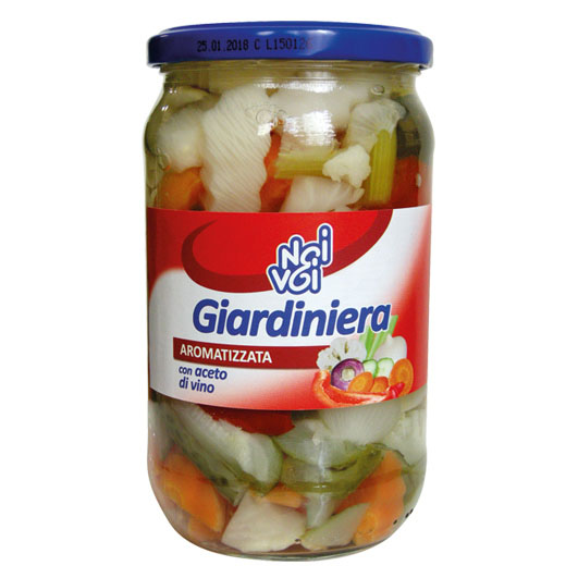 Giardiniera aromatizzata con aceto di vino 565 g / 580 ml