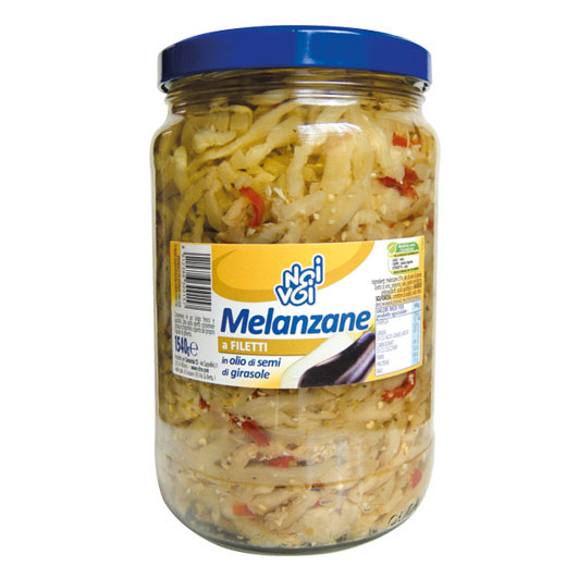 Melanzane a filetti in olio di semi di girasole 1540 g