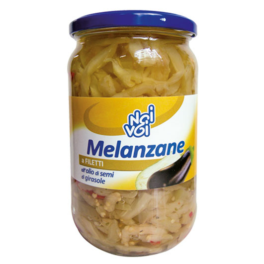 Melanzane a filetti all’olio di semi di girasole 535 g /580 ml