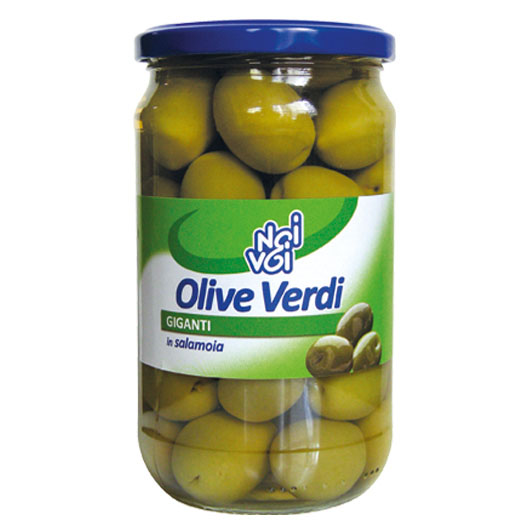 Olive verdi giganti in salamoia 545 g /580 ml