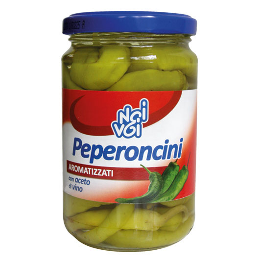 Peperoncini aromatizzati con aceto di vino 250 g / 314 ml