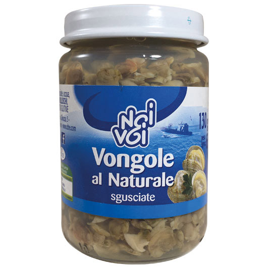 Vongole al naturale sgusciate 130 g